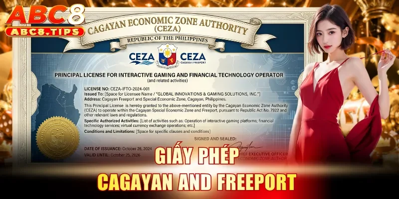 Giấy phép Cagayan And Freeport 